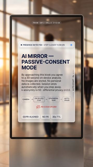 Privacy · Passive consent plaque