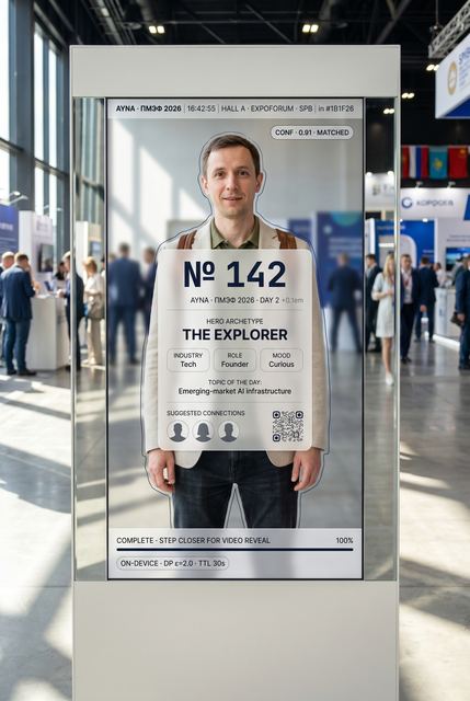 REVEAL · Explorer · man · delegate card