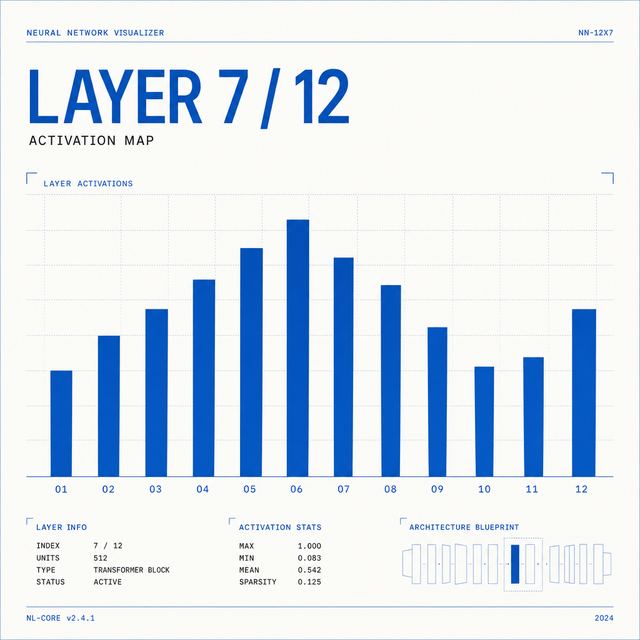 layer activations · Editorial Blueprint