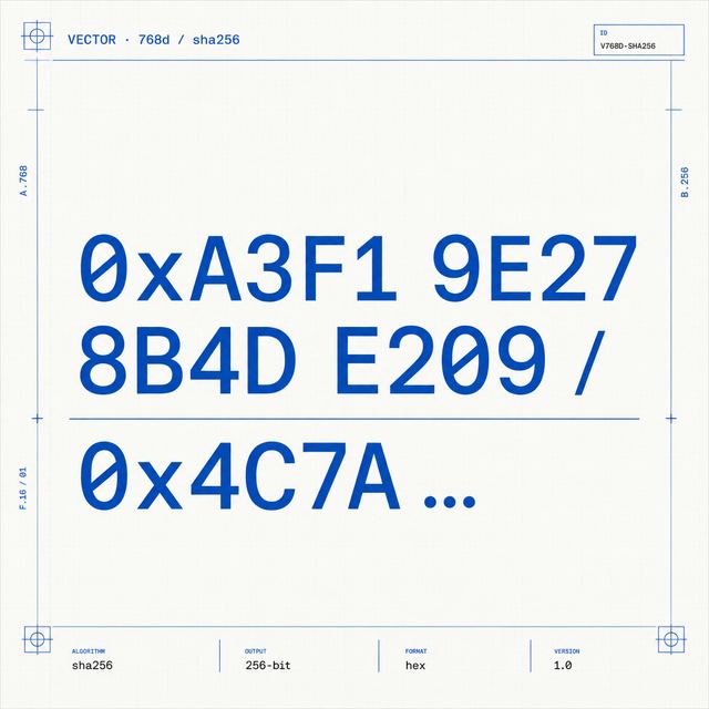 vector hash · Editorial Blueprint