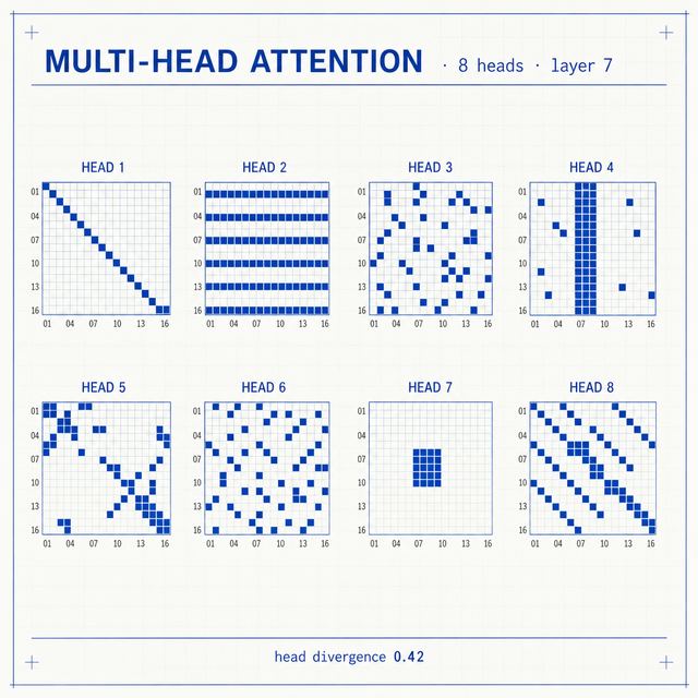 multi-head attention · Editorial Blueprint
