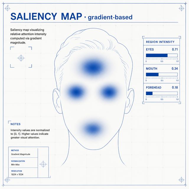saliency map · Editorial Blueprint