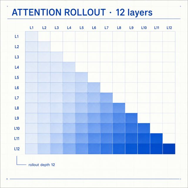 attention rollout · Editorial Blueprint