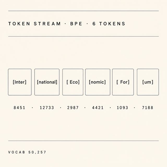 token stream · Brutalist Mono