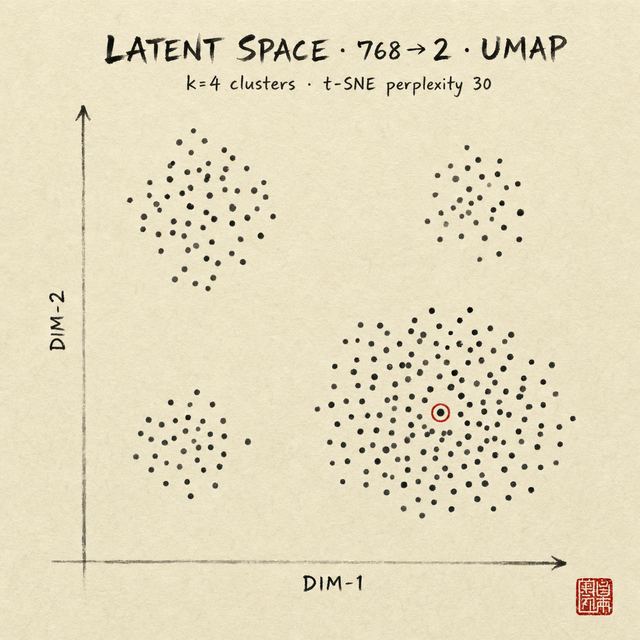 latent space scatter · Sumi-e Ink