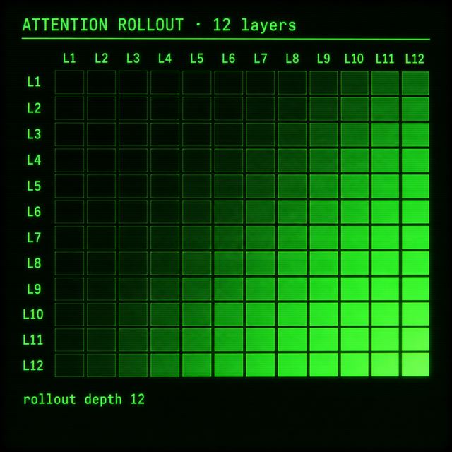 attention rollout · Phosphor Terminal
