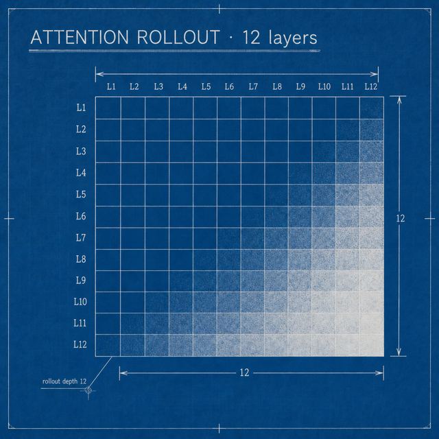 attention rollout · Vintage Blueprint