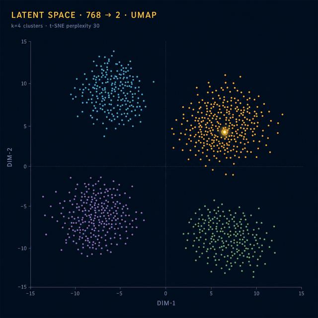 latent space scatter · Bloomberg Dark