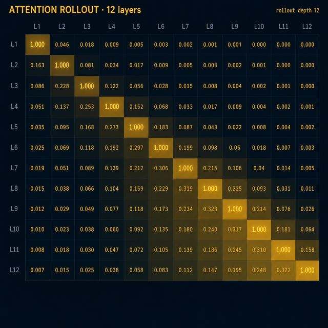 attention rollout · Bloomberg Dark