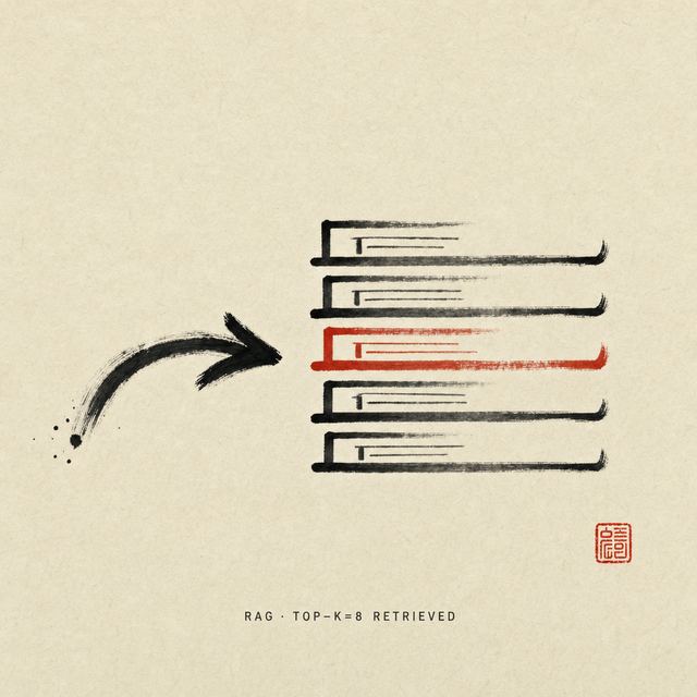 RAG · top-k=8