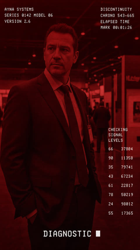 S1 · hero composition · T-800 diagnostic
